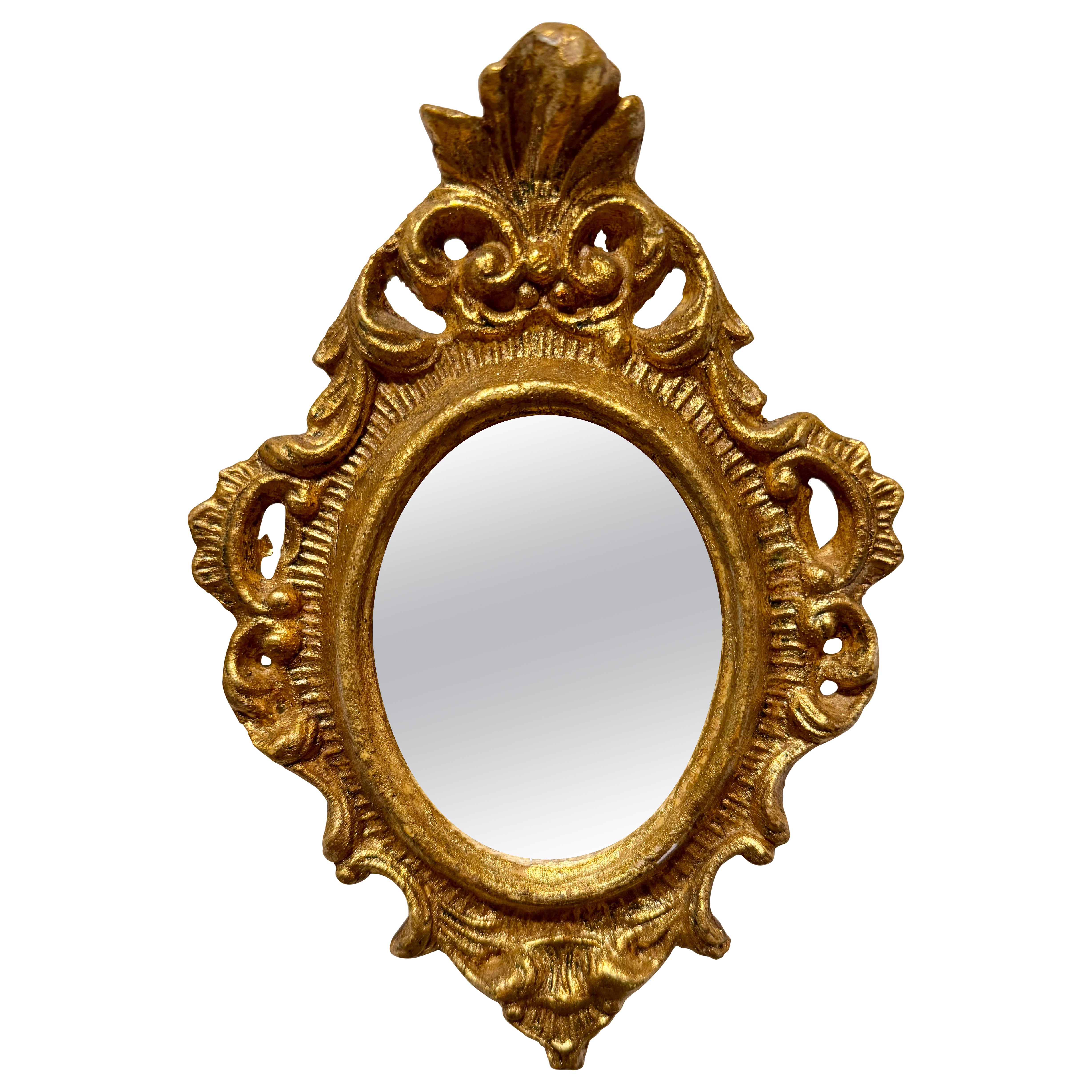 Coppia di specchi d
epoca in legno dorato Florentine