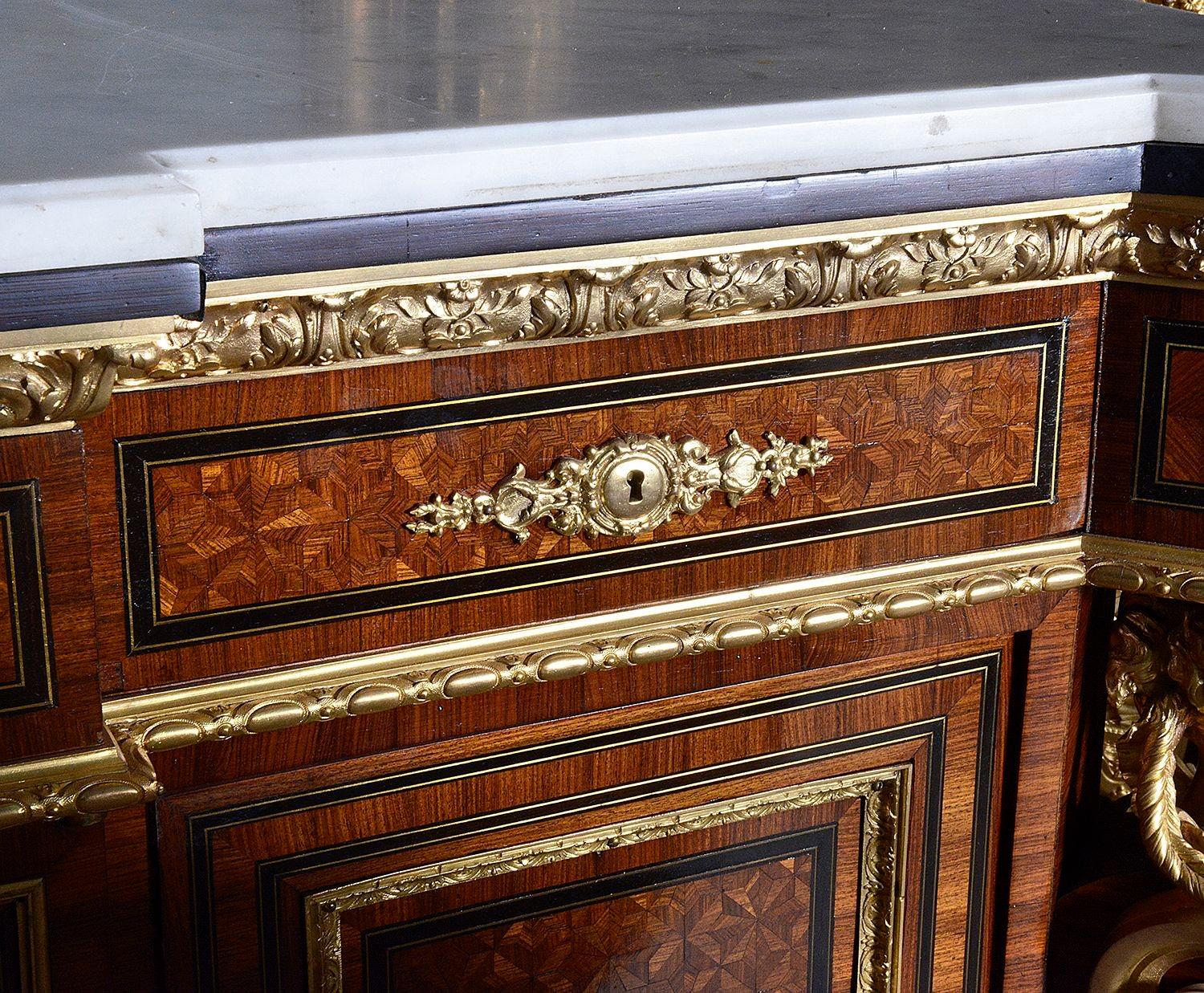 Pair Petra dura inlaid side cabinets, 19th Century. For Sale 1