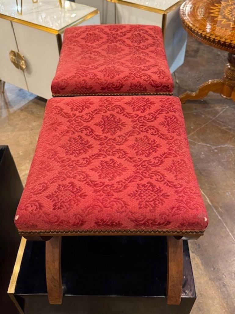 Pair pf Italian Empire Benches In Good Condition For Sale In Dallas, TX