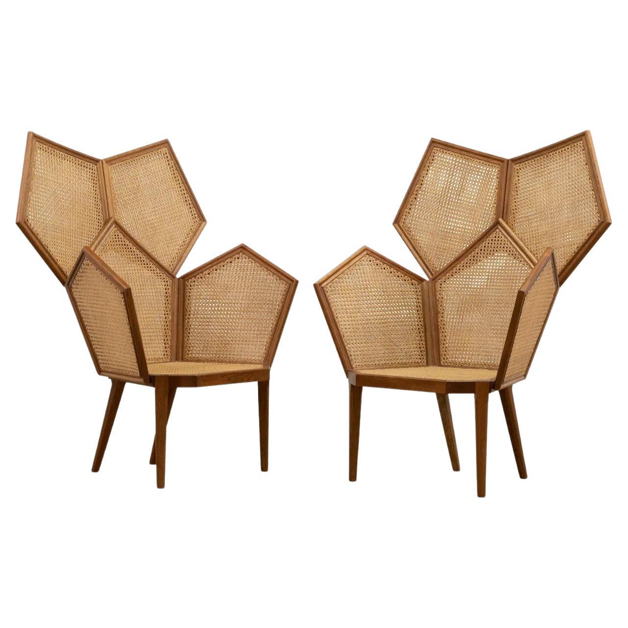 Philippe Bestenheider Pair Lui 5/A Armchairs For Sale