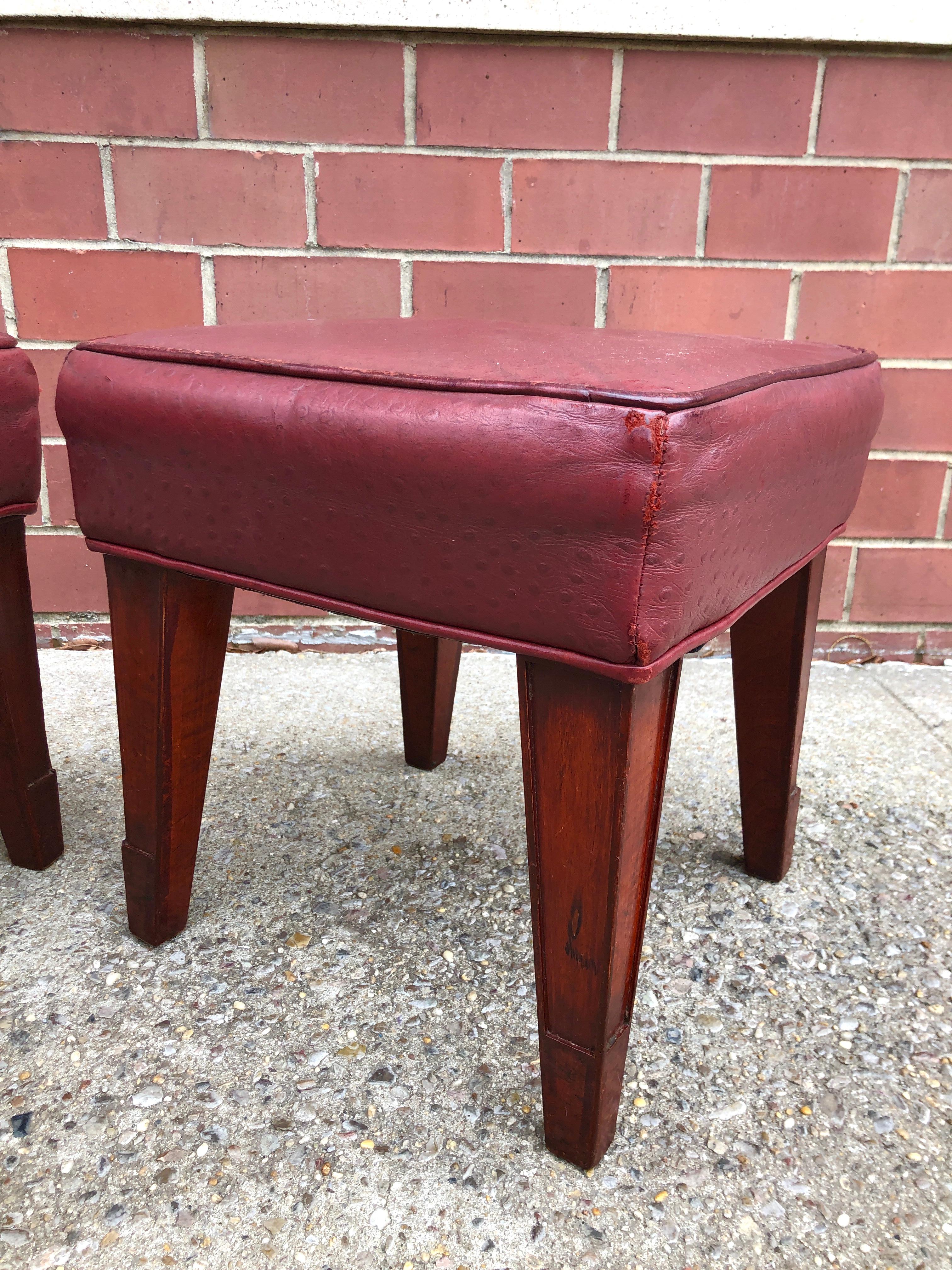 Pair of Philippe Starck Custom Stools from the Clift Hotel, San Francisco In Good Condition For Sale In Brooklyn, NY