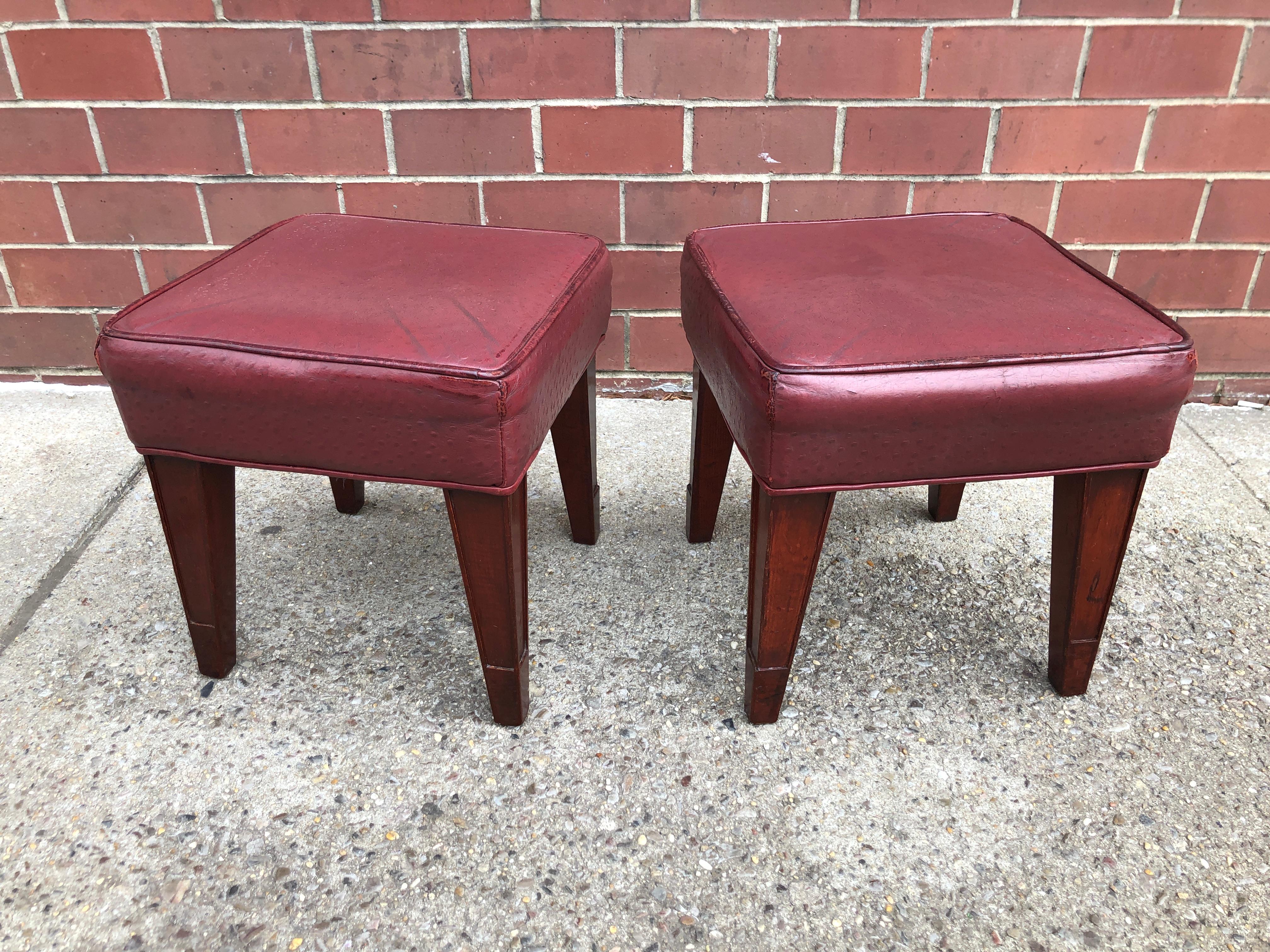 Pair of Philippe Starck Custom Stools from the Clift Hotel, San Francisco For Sale 2