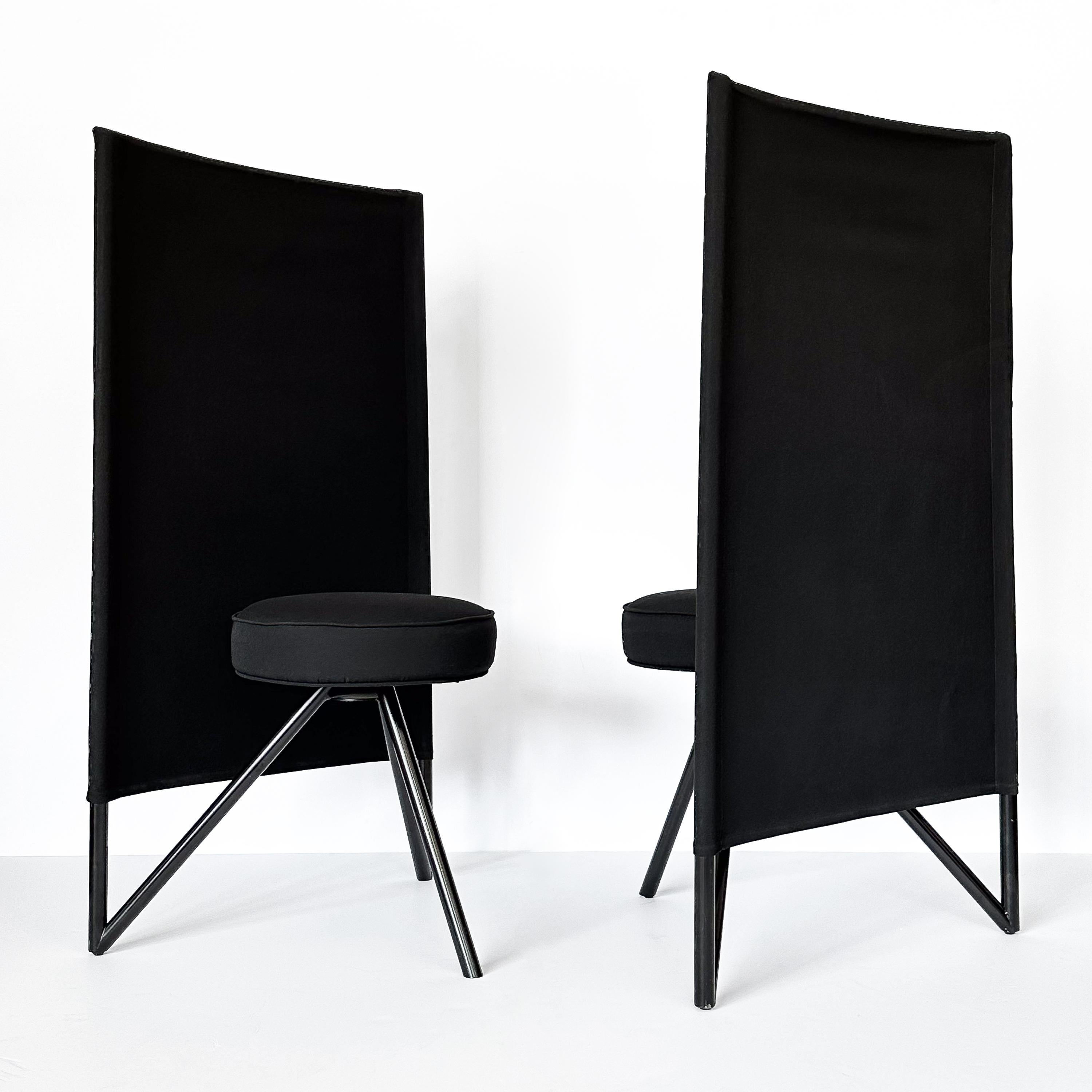 Émaillé Paire de chaises postmodernes Miss Wirt Philippe Starck