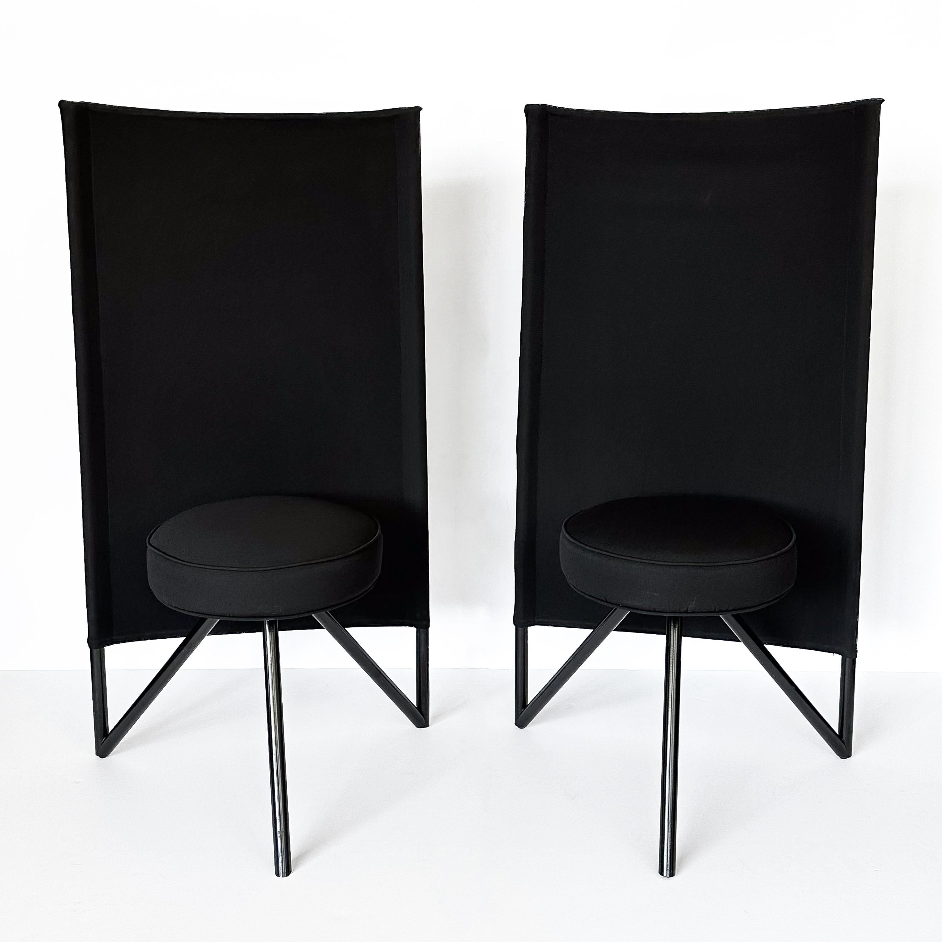 Fin du 20e siècle Paire de chaises postmodernes Miss Wirt Philippe Starck
