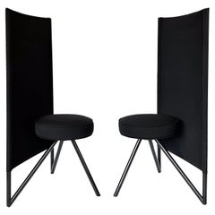 Pair Philippe Starck Miss Wirt Post Modern Chairs