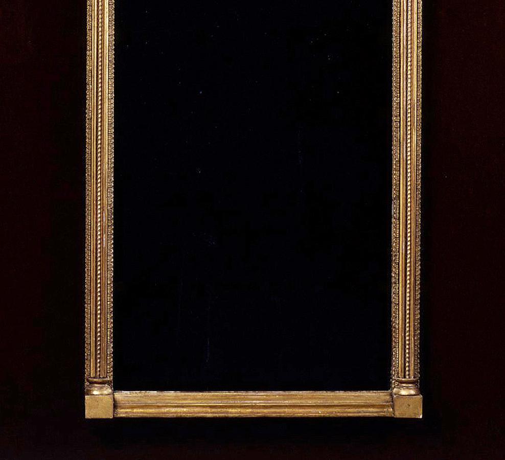 American Classical Pier Mirror with Églomisé Panels For Sale
