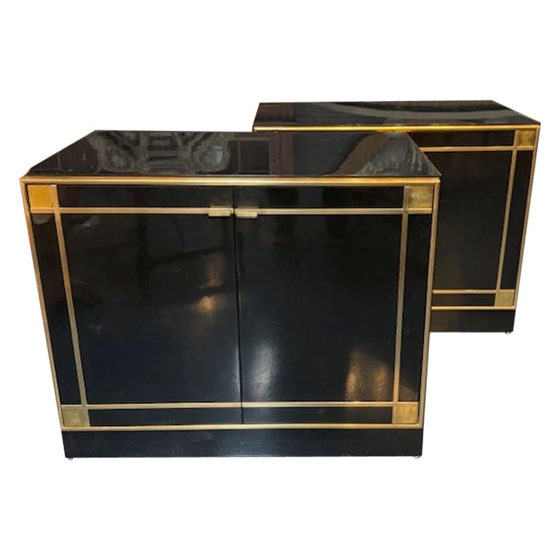 Pair Pierre Cardin Manner Side Tables
