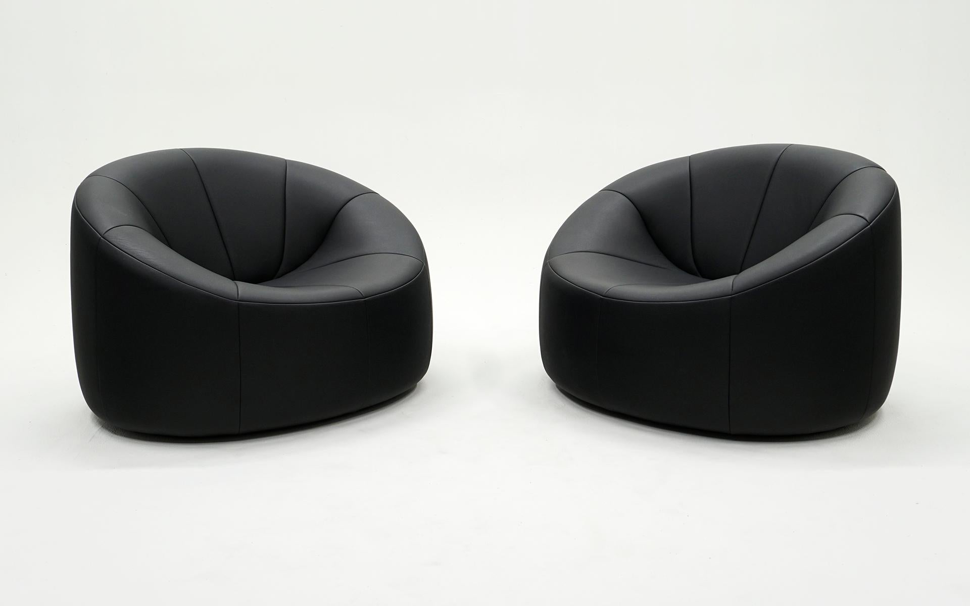 Contemporary Pair Pierre Paulin Pumpkin Chairs for Ligne Roses, France, 2008.  Signed. For Sale