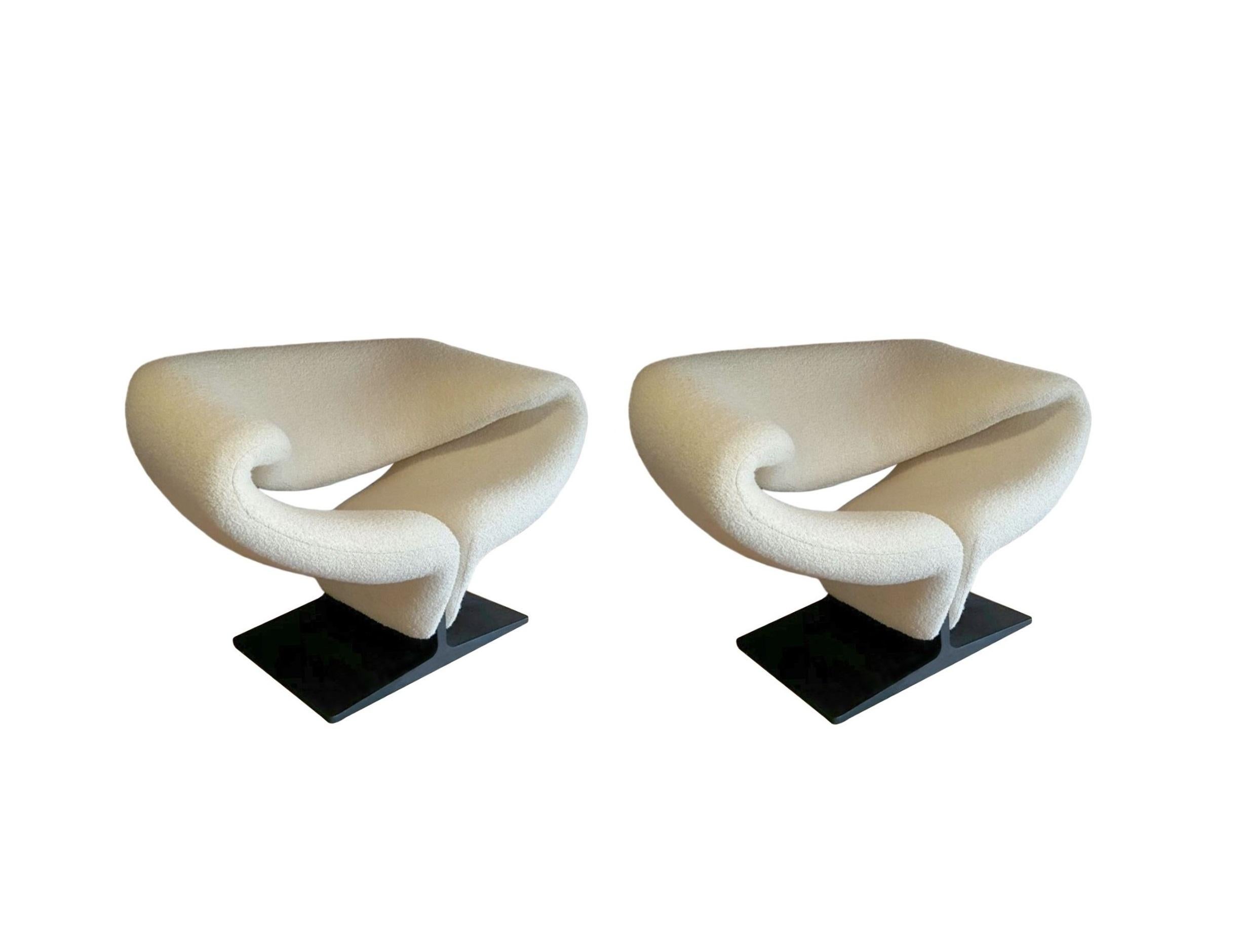 Mid-Century Modern Paire de chaises à rubans Pierre Paulin pour Artifort en vente