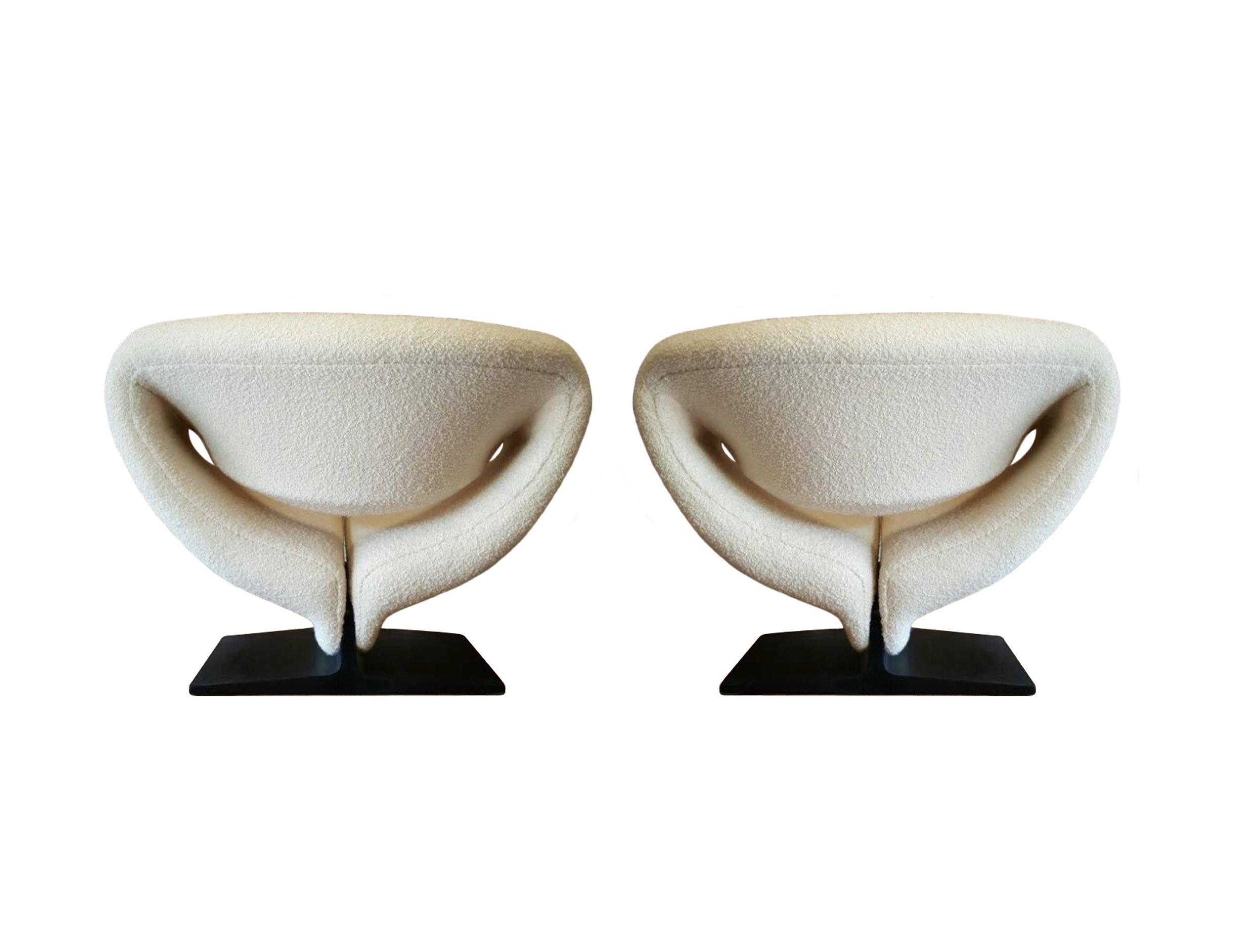 Dutch Pair Pierre Paulin Ribbon Chairs for Artifort For Sale