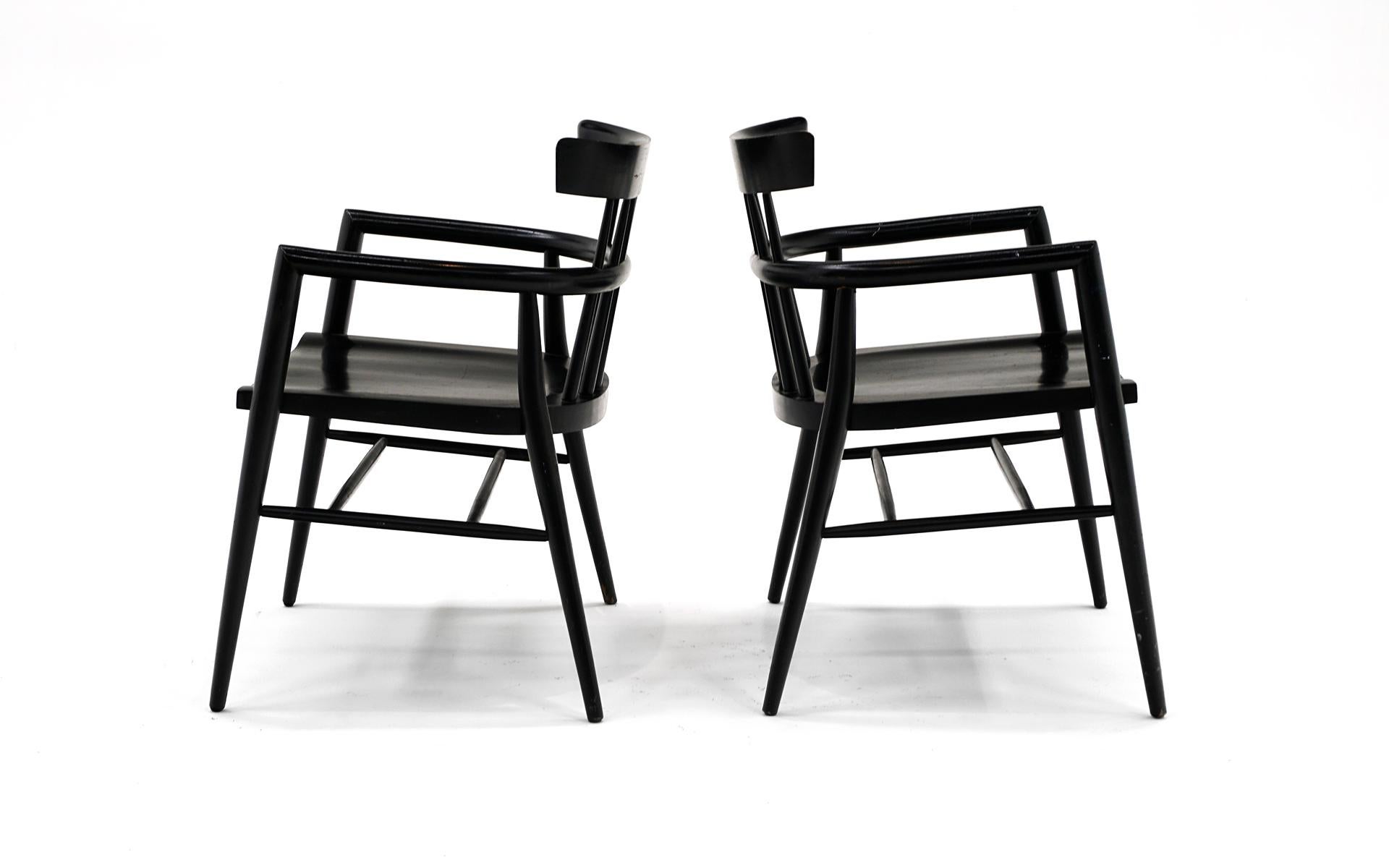 Laqué Pair Planner Group Arm Chairs by Paul McCobb for the Planner Group, 1950s en vente