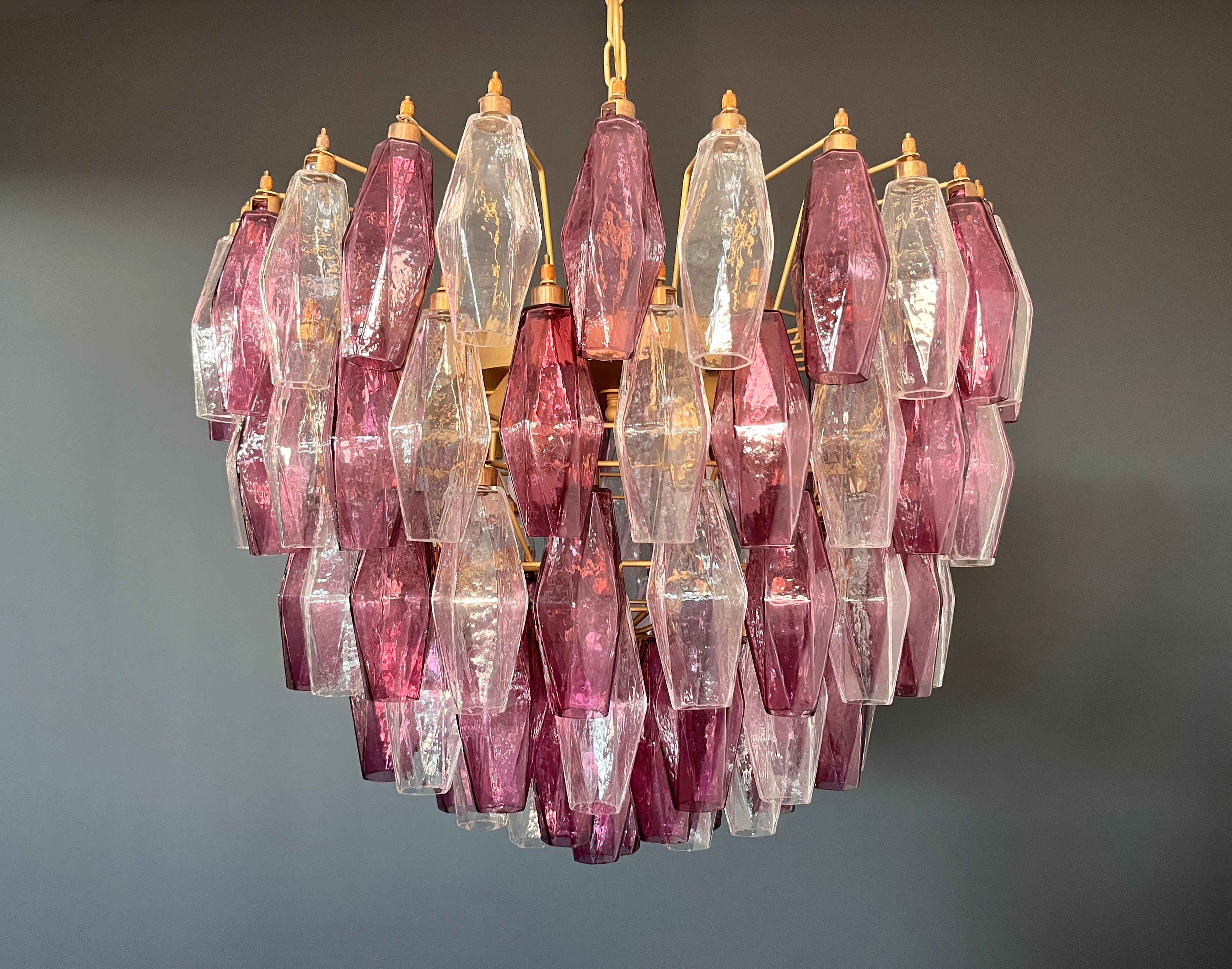 Pair Poliedri Chandelier In Good Condition For Sale In Budapest, HU
