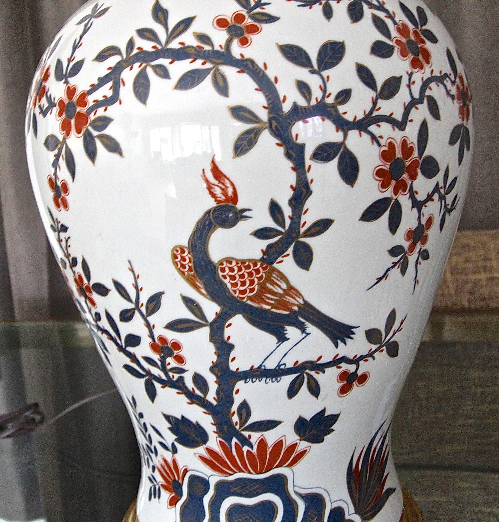 Pair Porcelain De Paris Chinoiserie Style Table Lamps 1
