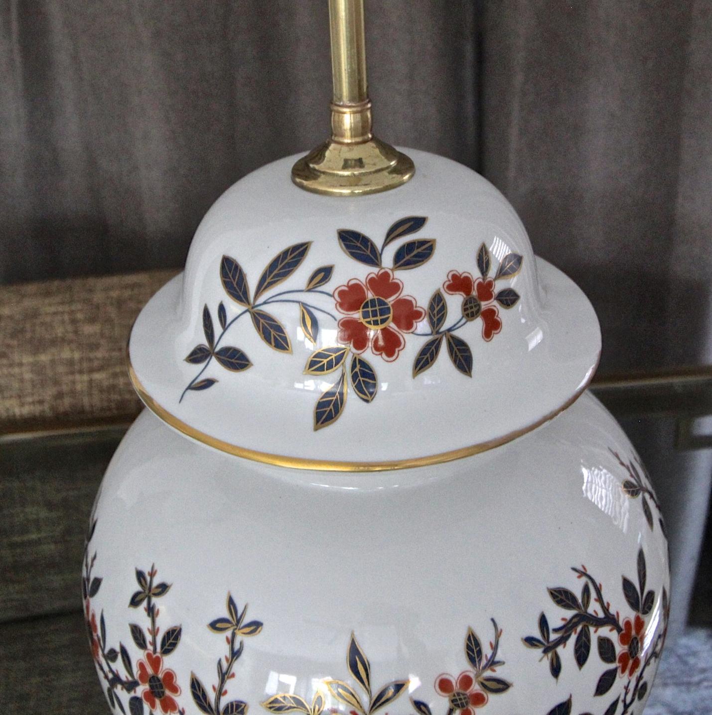 Pair Porcelain De Paris Chinoiserie Style Table Lamps 3