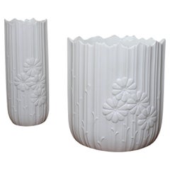 Pair Porcelain Vases Manfred Frey pour Kaiser, Allemagne 1960s