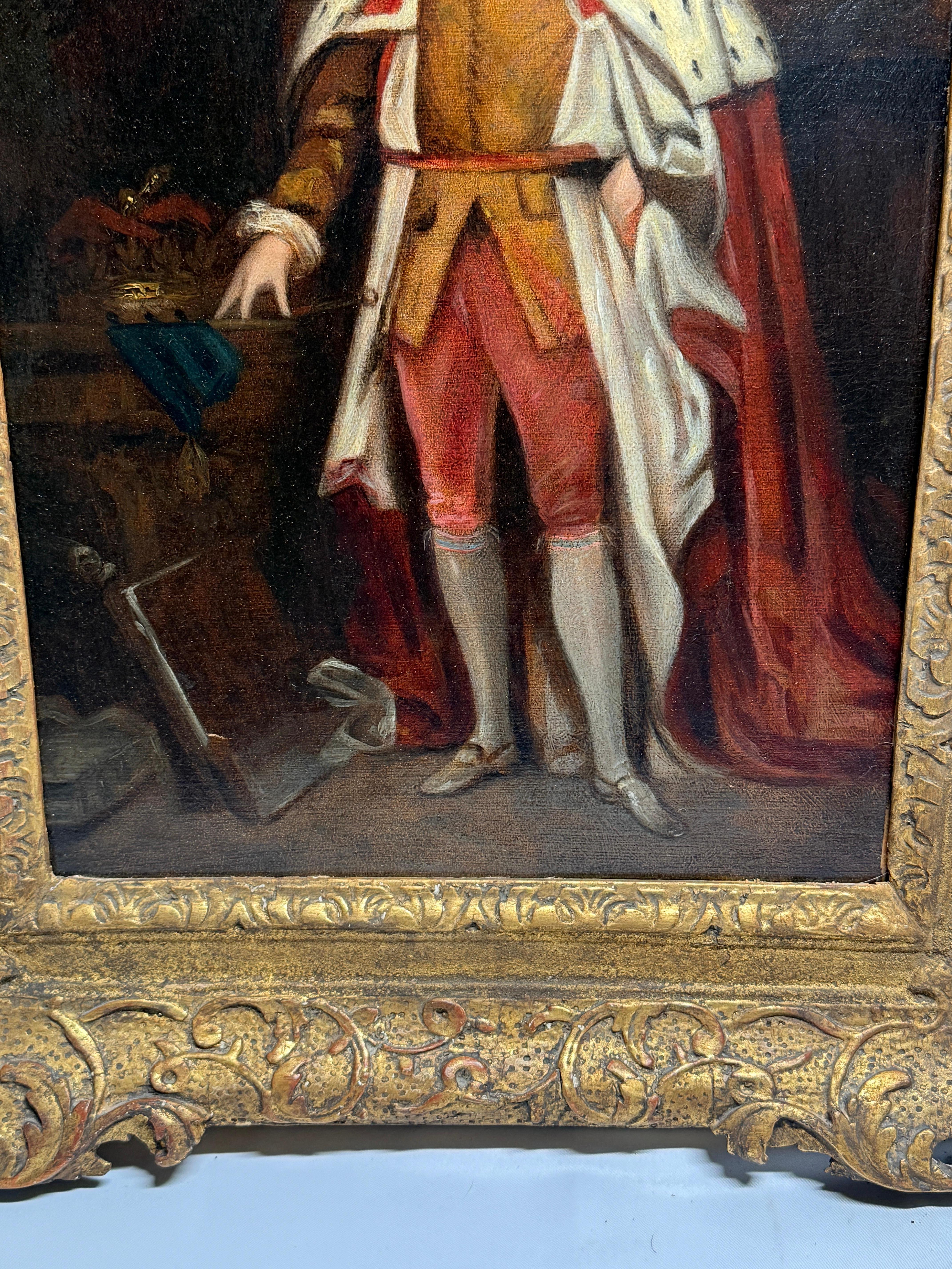 Paar, Porträtgemälde, die König Georg IV. und Königin Caroline darstellen, um 1800 im Angebot 3