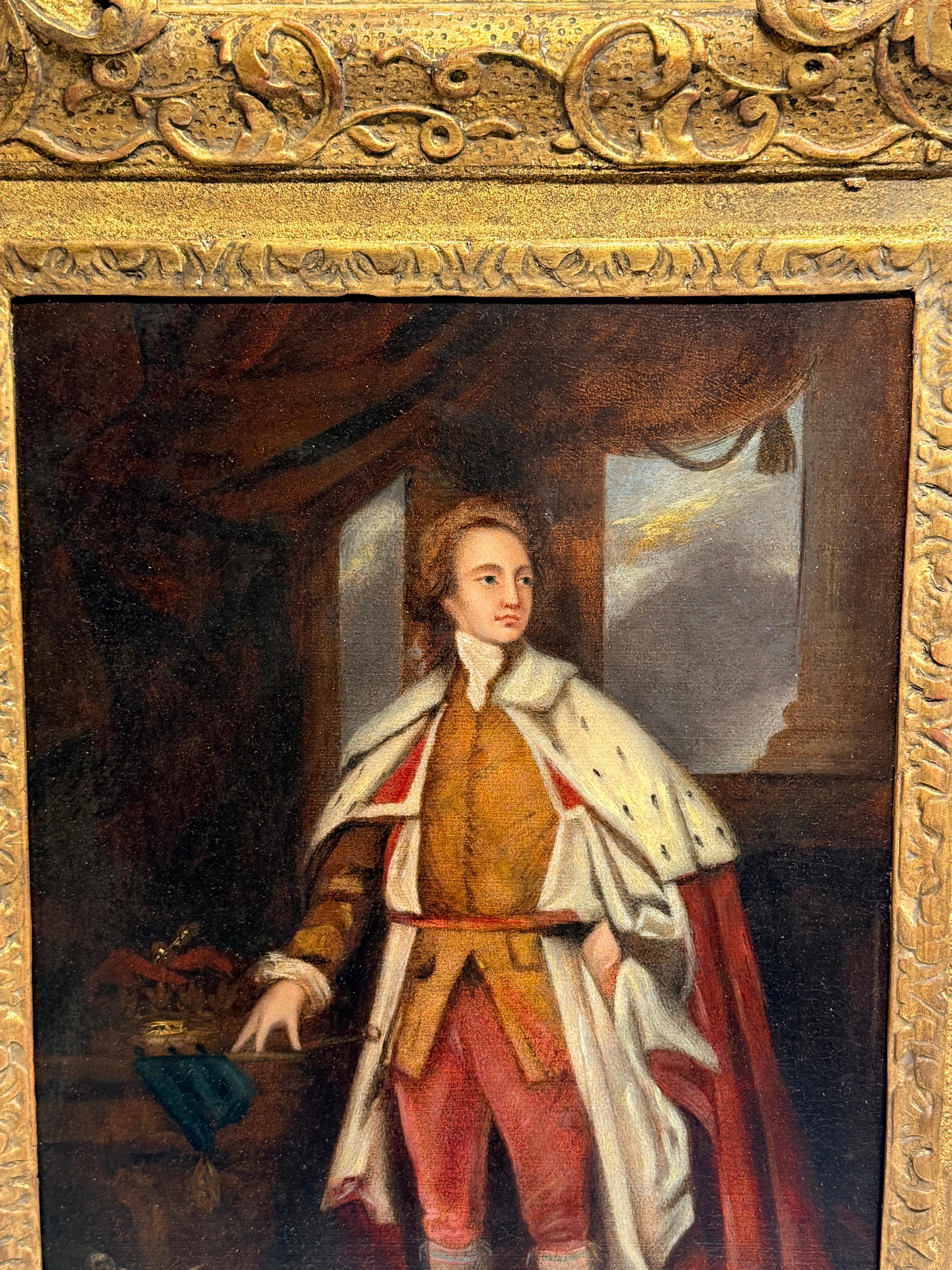 Paar, Porträtgemälde, die König Georg IV. und Königin Caroline darstellen, um 1800 im Angebot 2