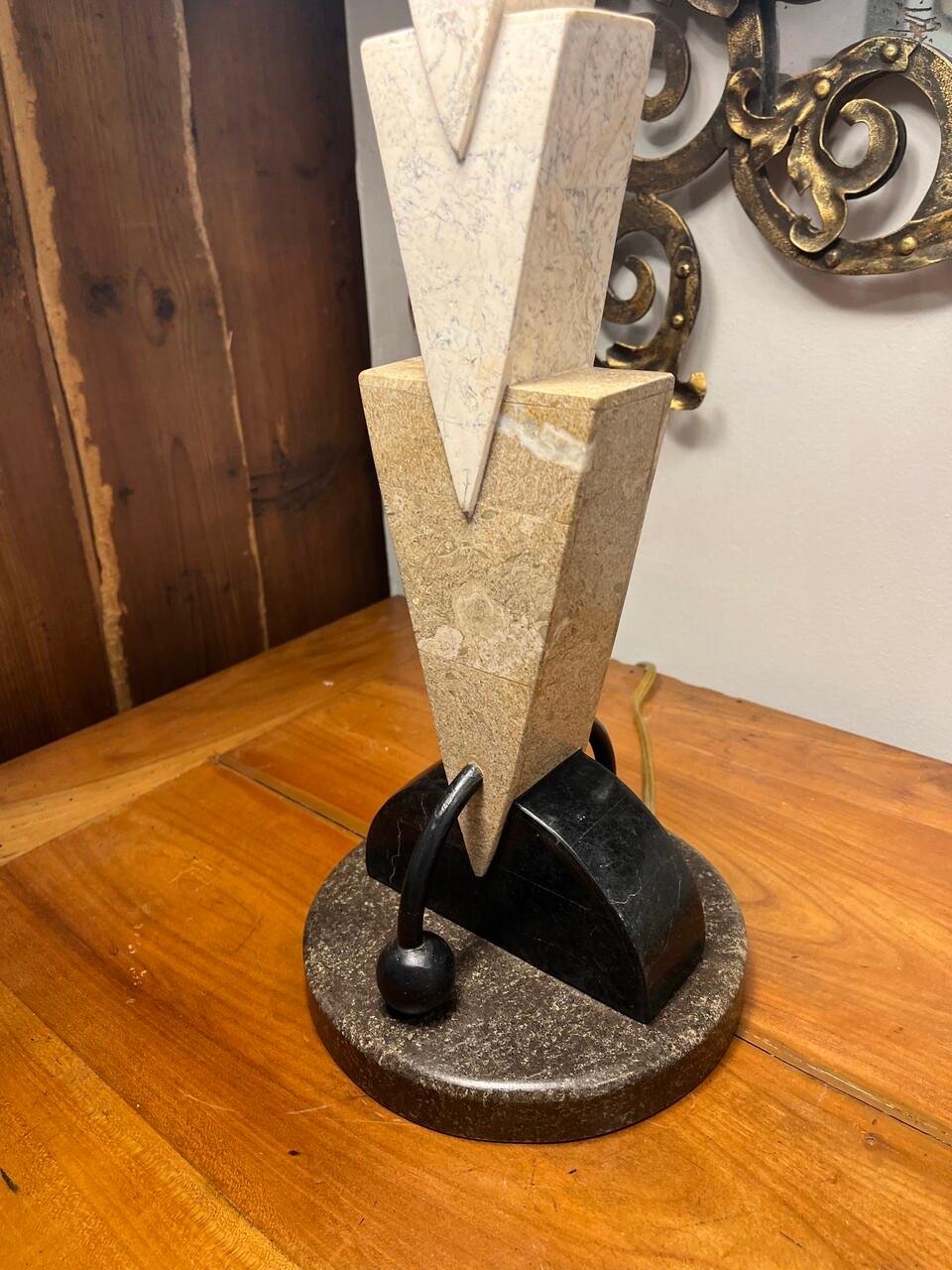 Américain Paire de lampes de table Post Modern Memphis Style en vente