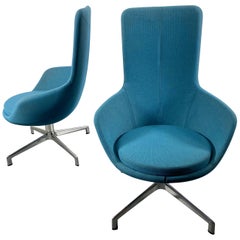 Pair of Post Modernist Lounge Chairs, Juxta Chair by Keilhauer