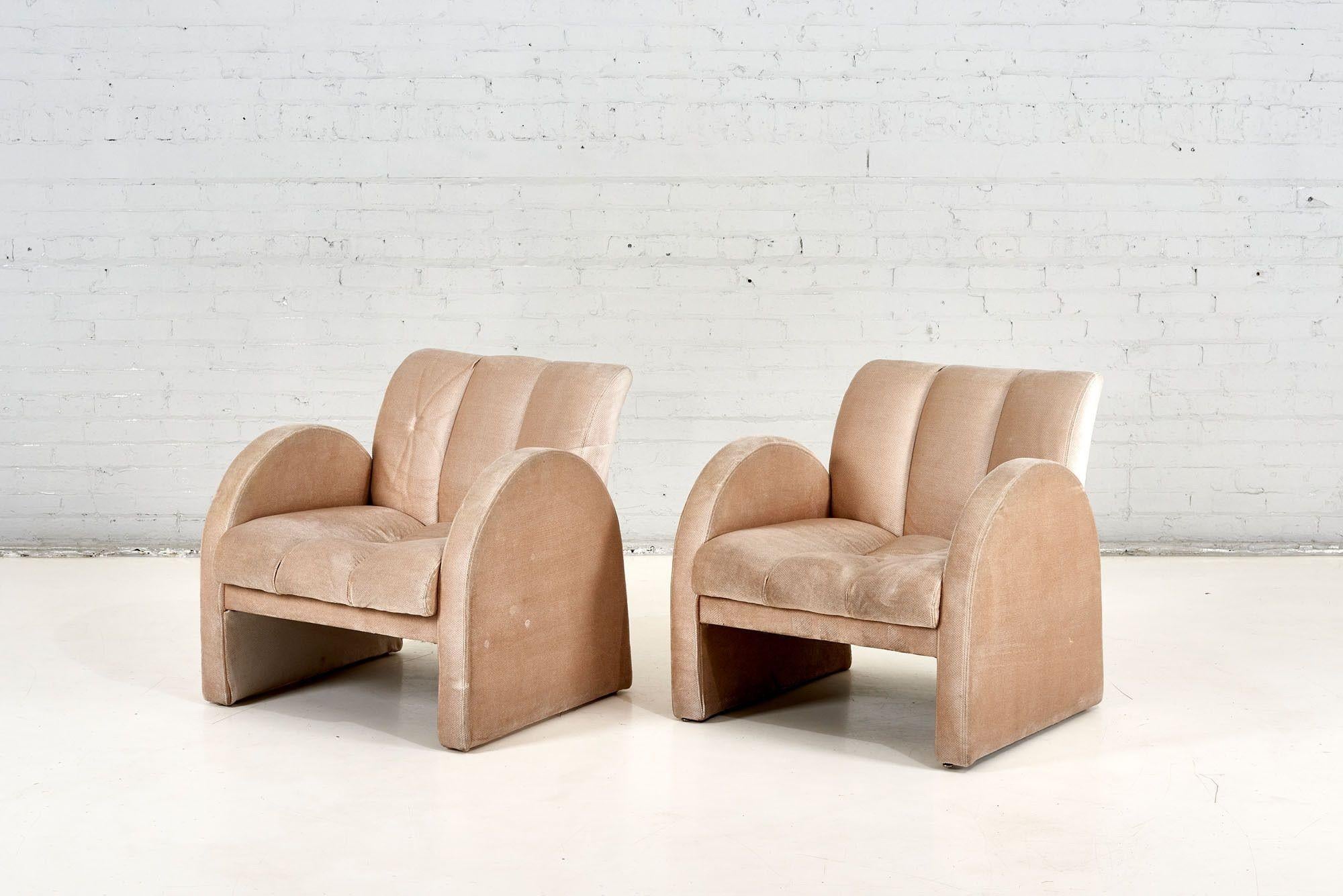 American Pair Preview Lounge Chairs, 1970 For Sale