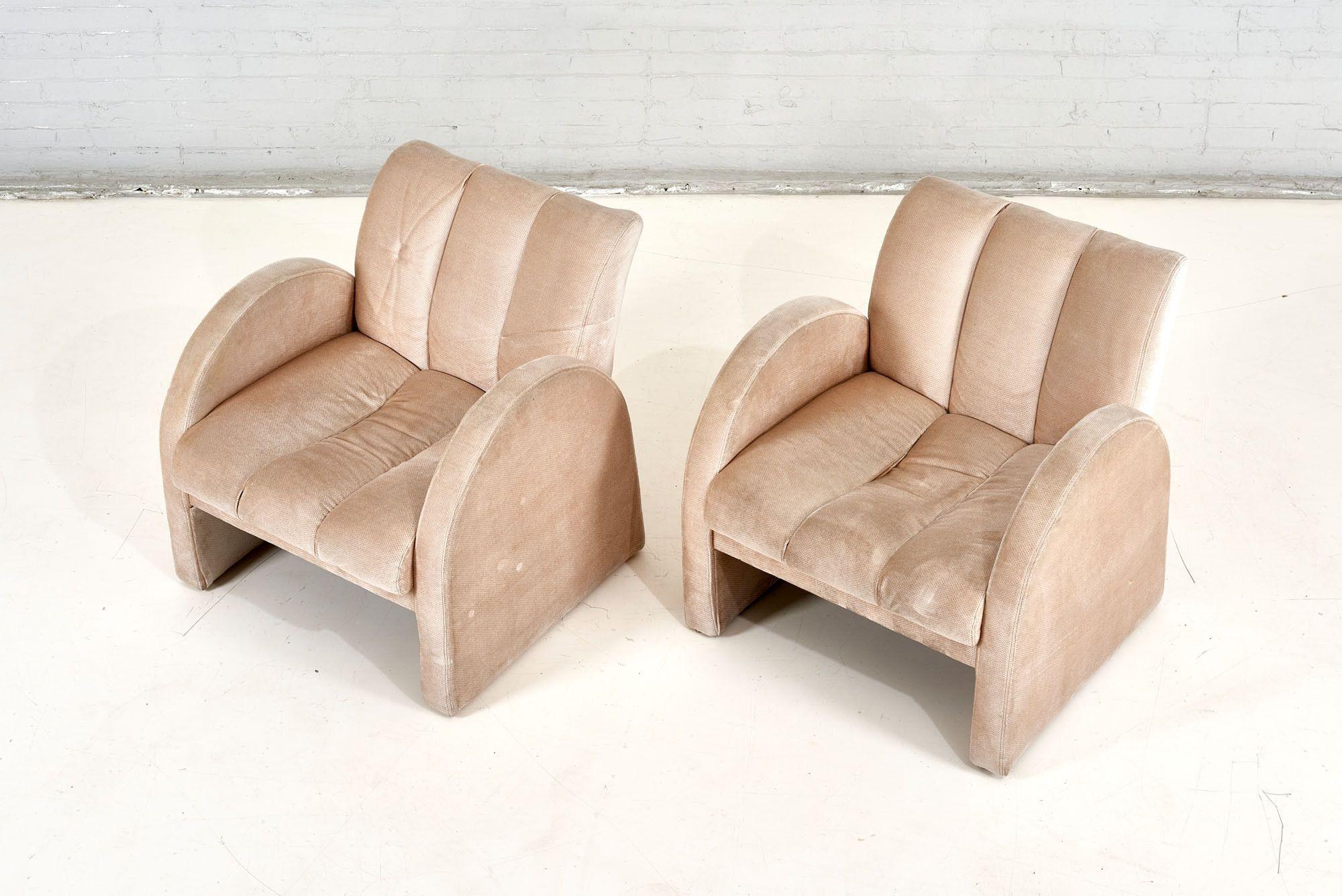 Pair Preview Lounge Chairs, 1970 In Good Condition For Sale In Chicago, IL