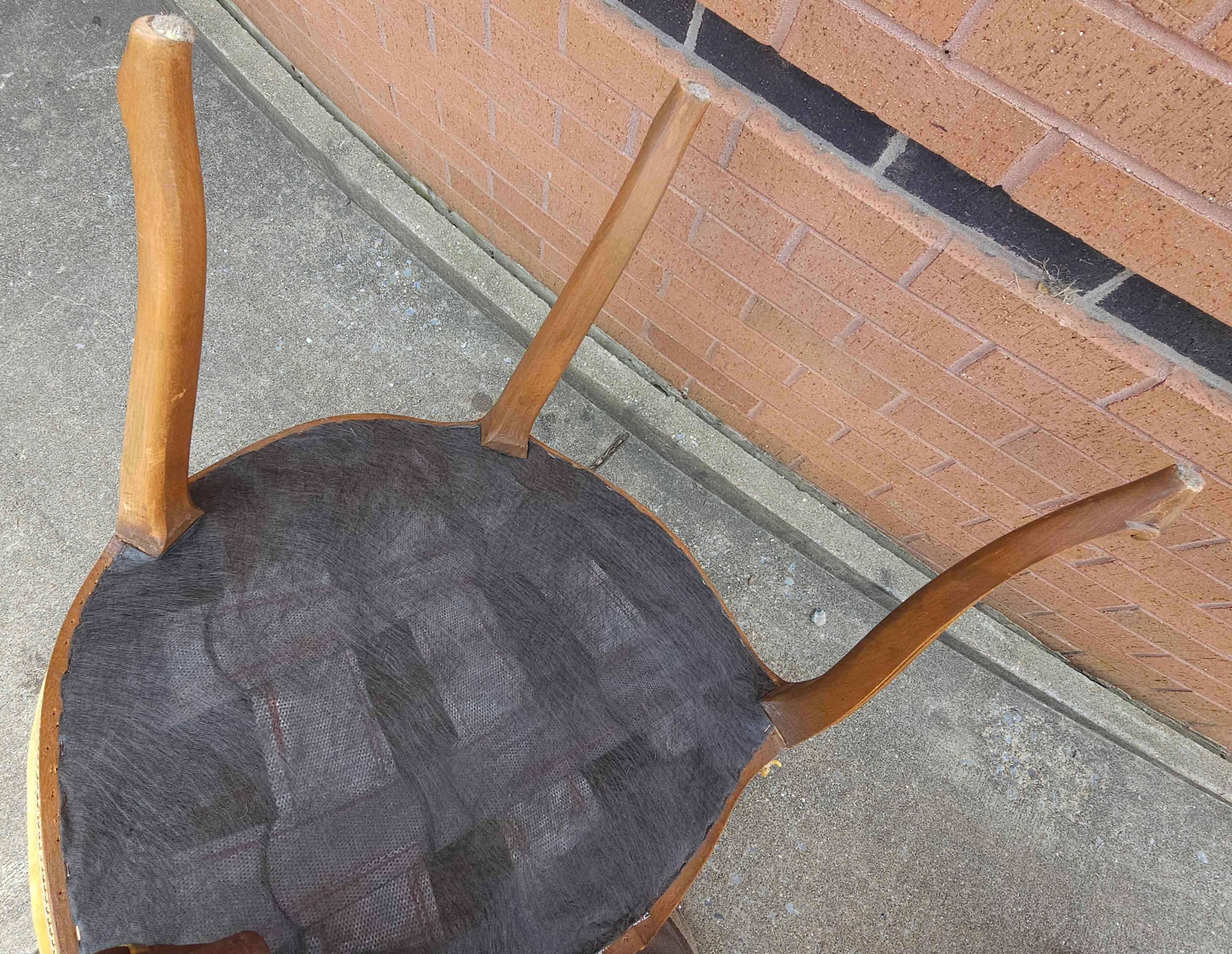 Pair Provincial Style Walnut Cane Back & Velvet Upholstered Seat Bergeres Chairs For Sale 1