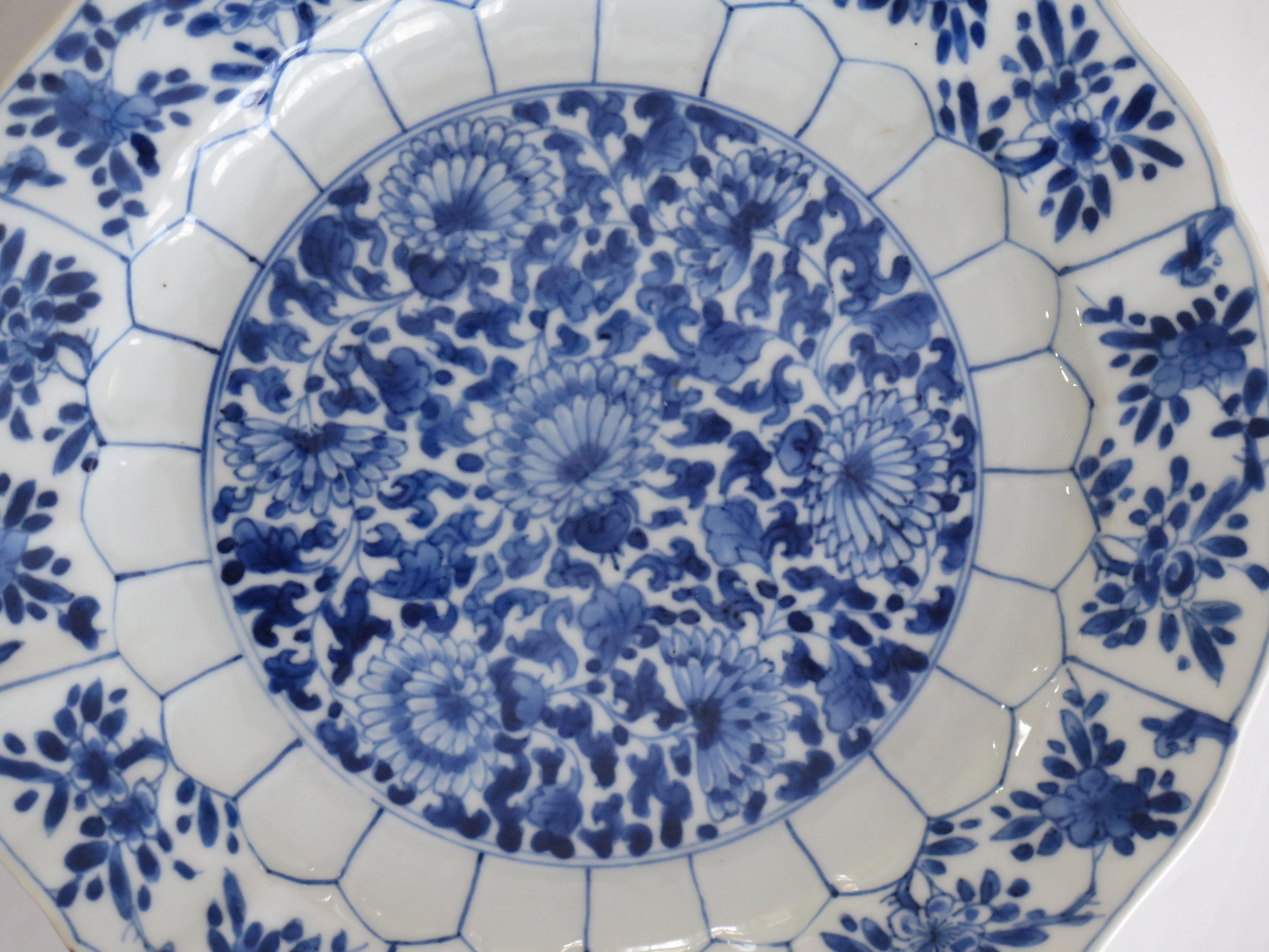 Pair Qing Kangxi Chinese Porcelain Plates Blue & White Mark & Period, circa 1680 6