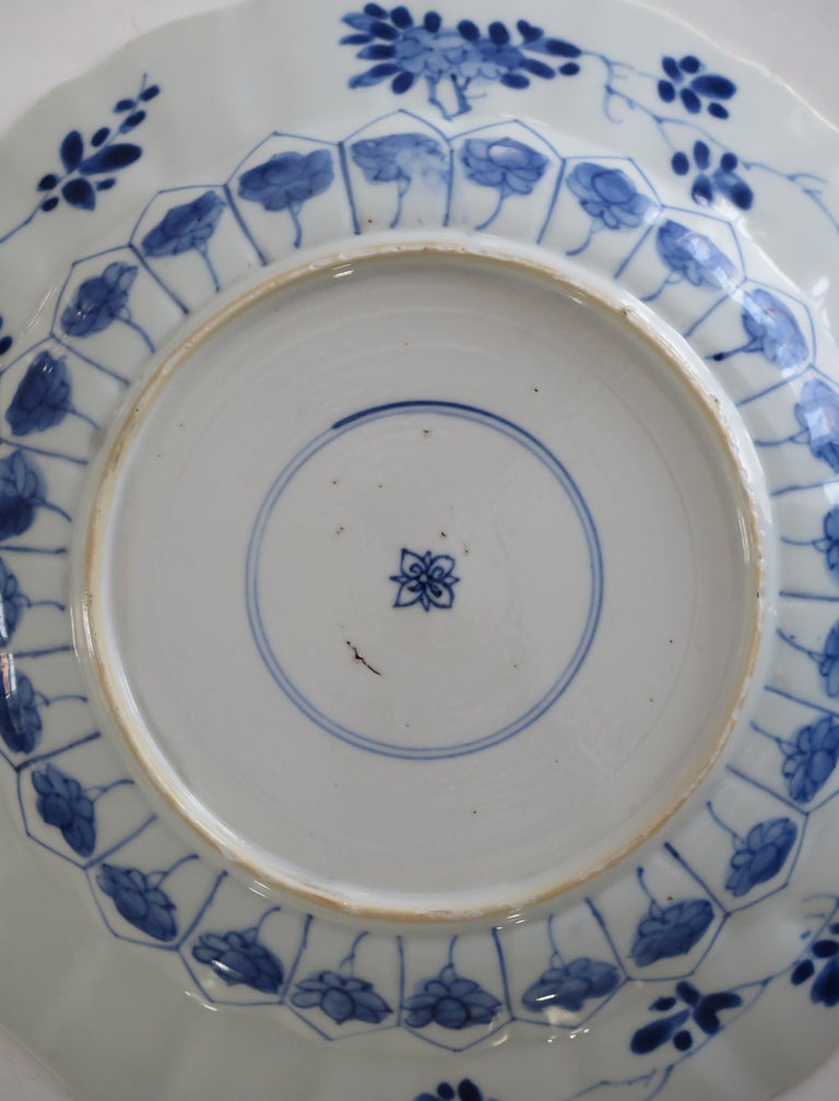 Pair Qing Kangxi Chinese Porcelain Plates Blue & White Mark & Period, circa 1680 For Sale 8