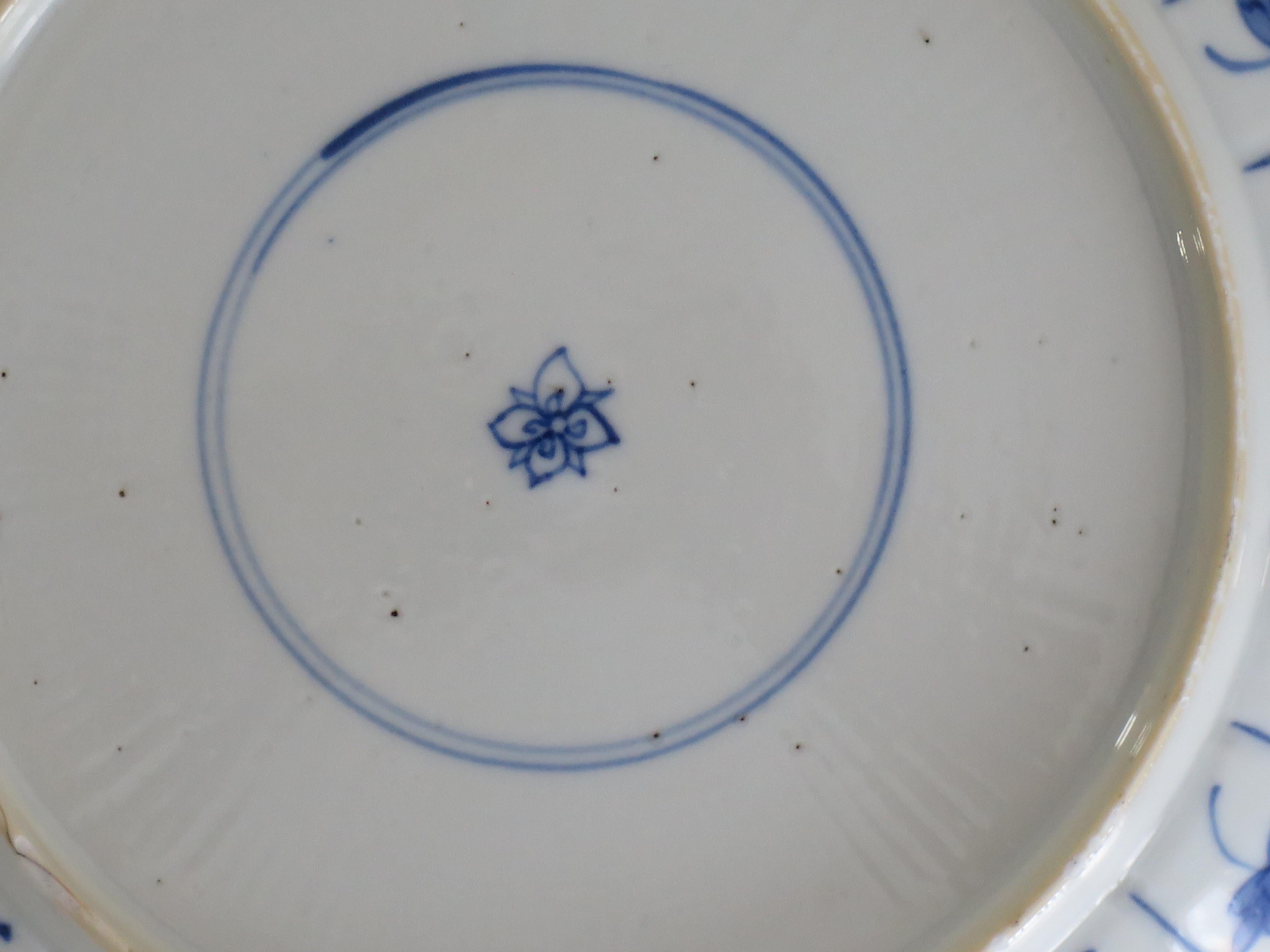 Pair Qing Kangxi Chinese Porcelain Plates Blue & White Mark & Period, circa 1680 4