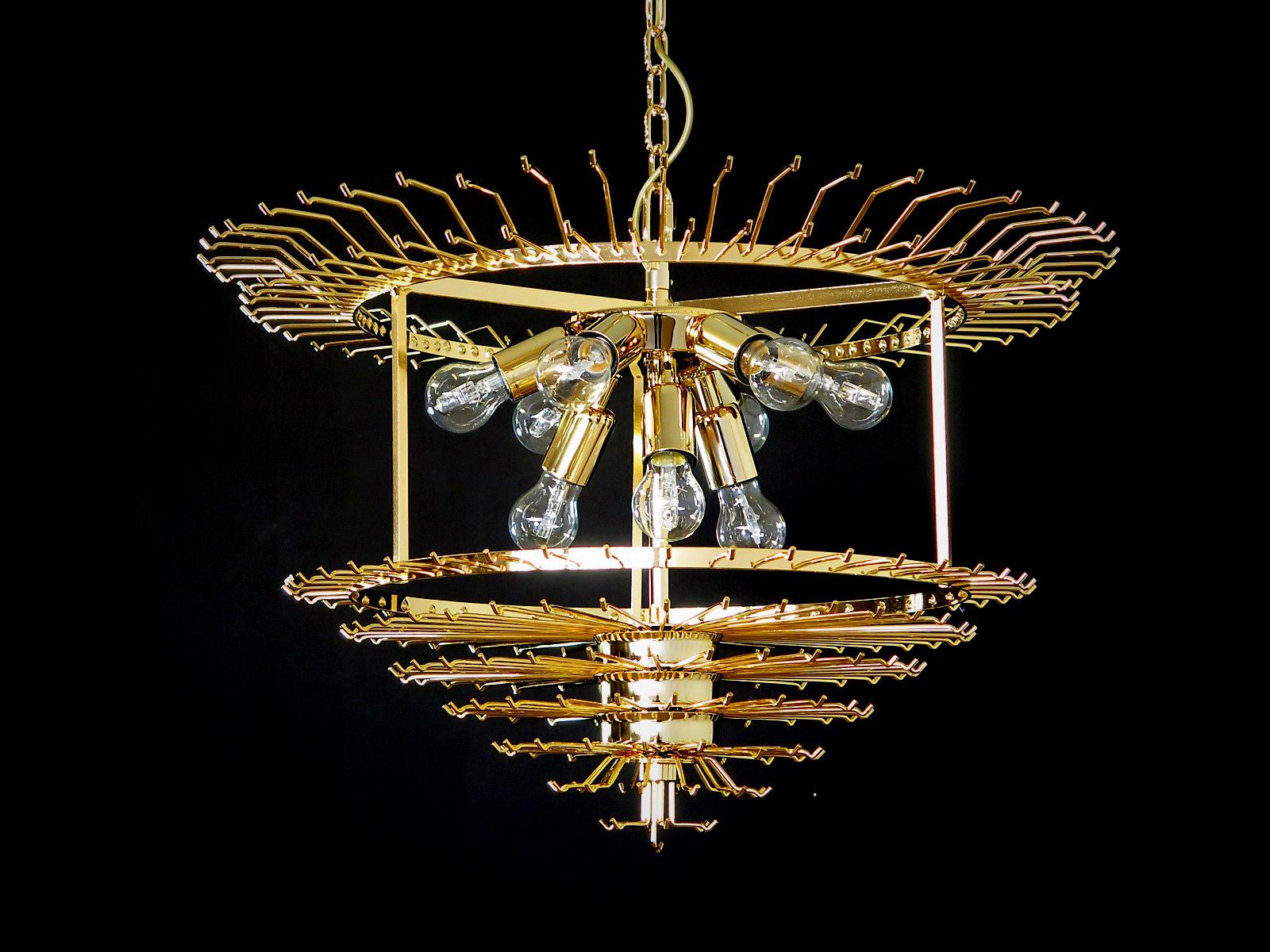 Pair of Quadriedri Murano Glass Chandeliers, 265 Prism, Murano 11