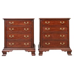 Pair Quality Henckel Harris Wild Black Cherry Bachelors Chests