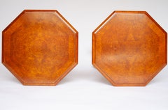 Paar Queen Anne Stil Walnuss Lampen Tische