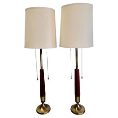 Pair Quite Large 55" Table Lamps by Westwood Lamp Company Mid Century Modern