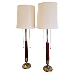 Vintage Pair Quite Large Table Lamps by Westwood Lamp Company Mid Century Modern
