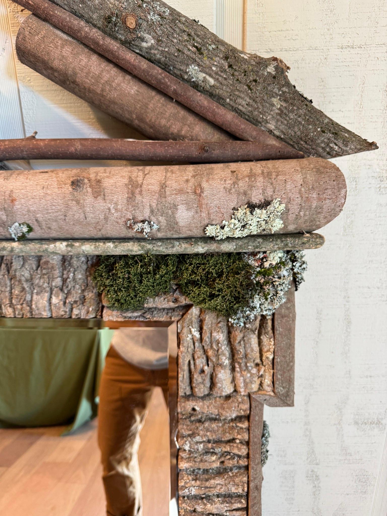 Paar Raleigh Adams Broken Pediment Woodland Spiegel im Angebot 6