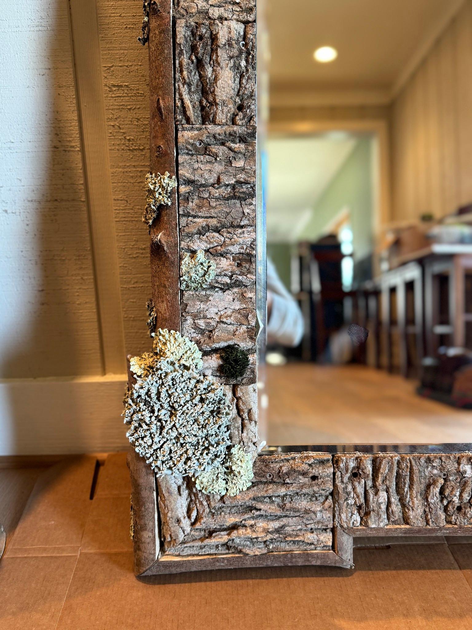 Paar Raleigh Adams Broken Pediment Woodland Spiegel im Angebot 12