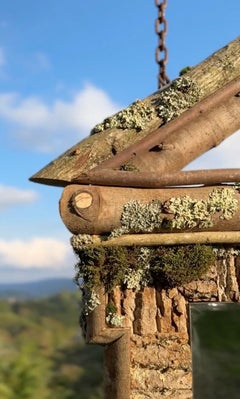 Pair Raleigh Adams Broken Pediment Woodland Mirrors