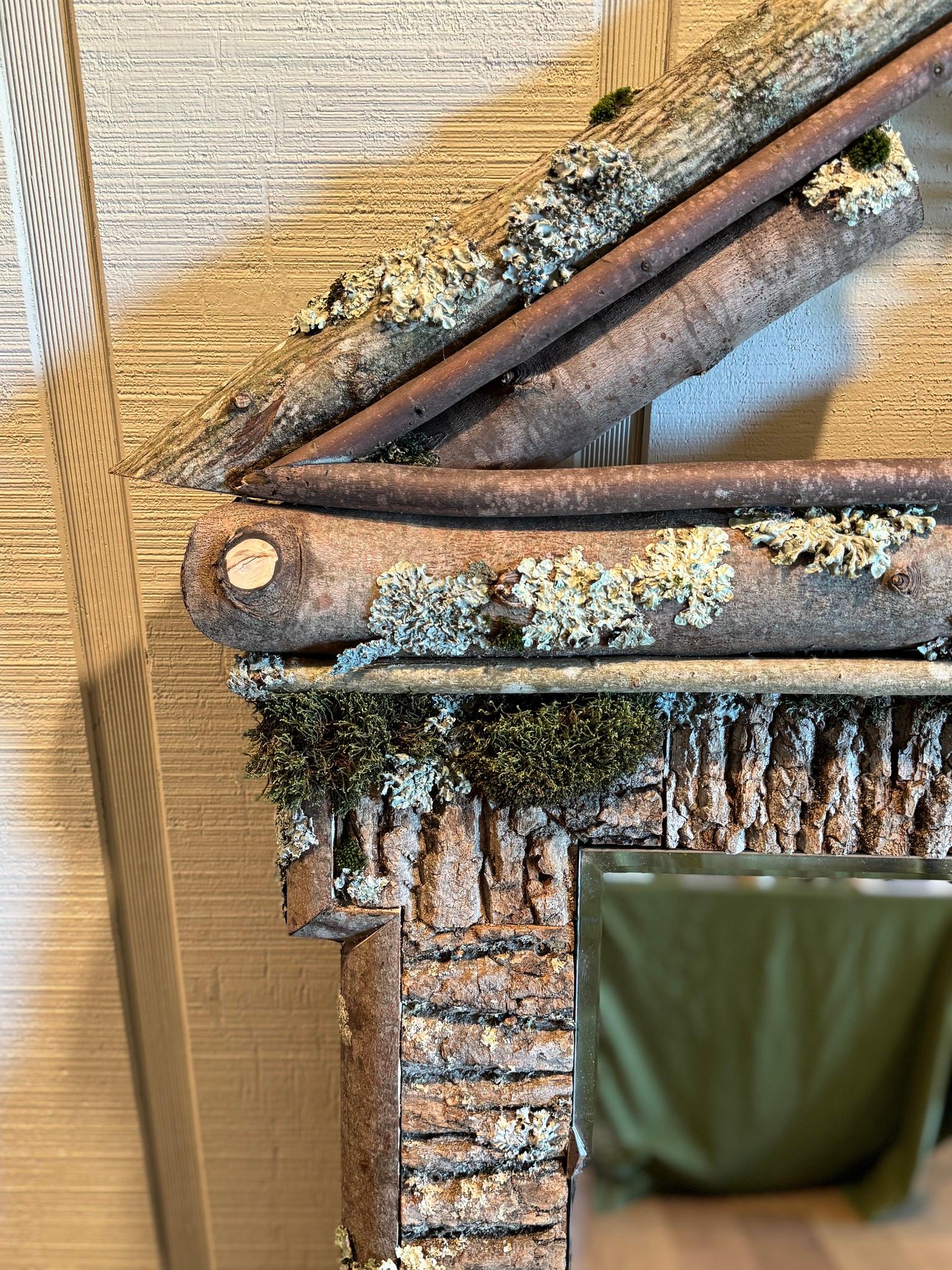 Paar Raleigh Adams Broken Pediment Woodland Spiegel im Angebot 5