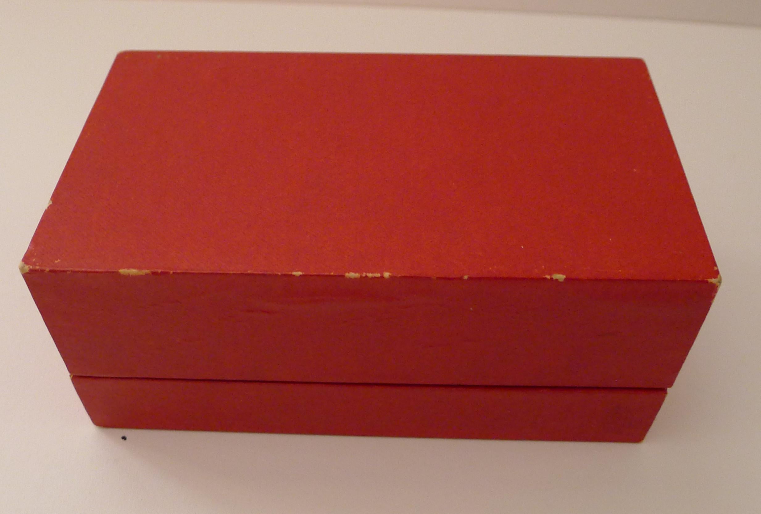 Coppia di rari portatovaglioli in argento massiccio/sterling di Cartier - Scatola originale in vendita 1