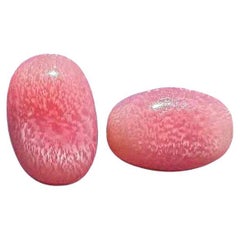 PAIO Rare perle di conchiglia abbinate rosa fenicottero 3,16ct