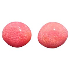 PAIO Rare perle di conchiglia abbinate rosa fenicottero 3,16ct