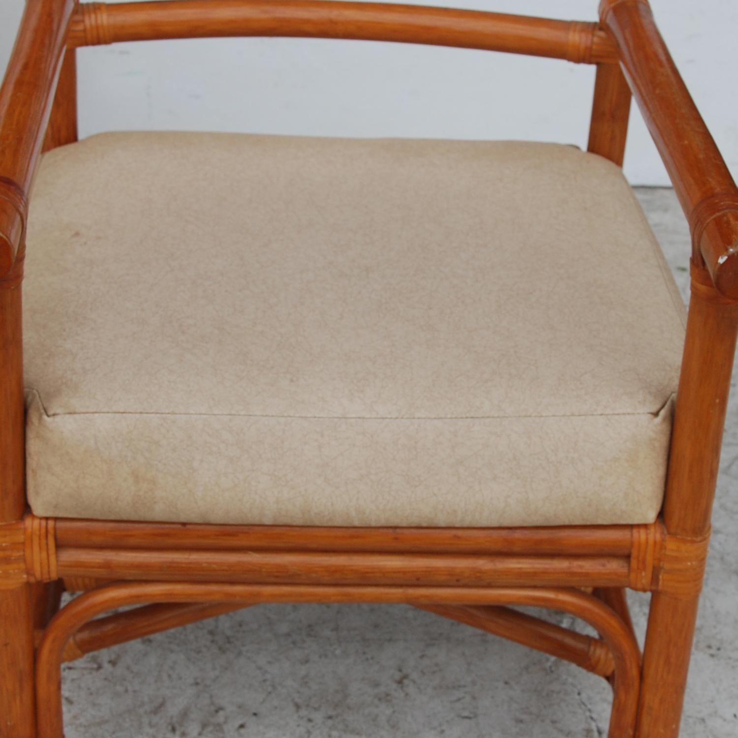 Chinese Chippendale Pair of Rattan Lounge Chairs by Bryan Ashley  For Sale