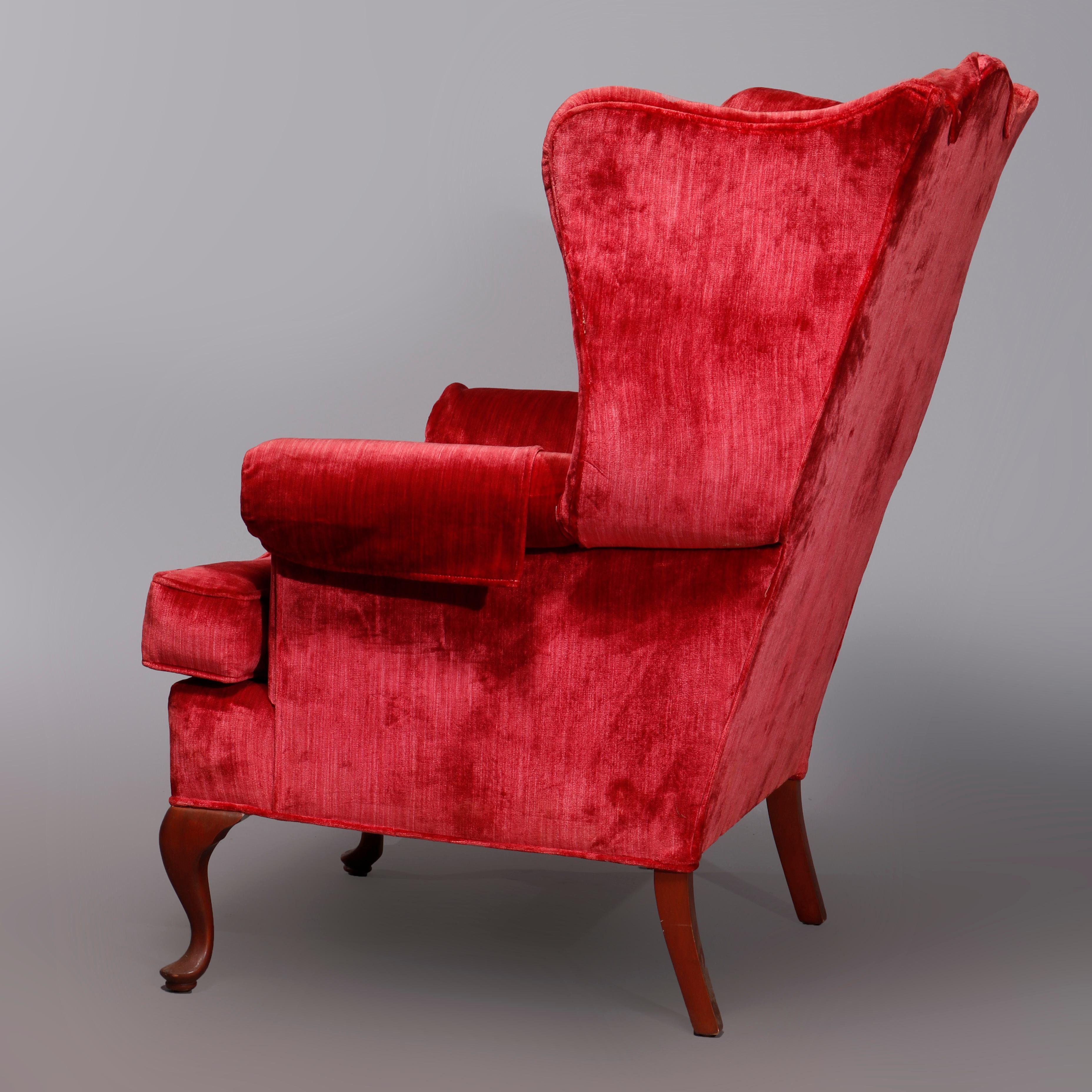 red queen anne chair