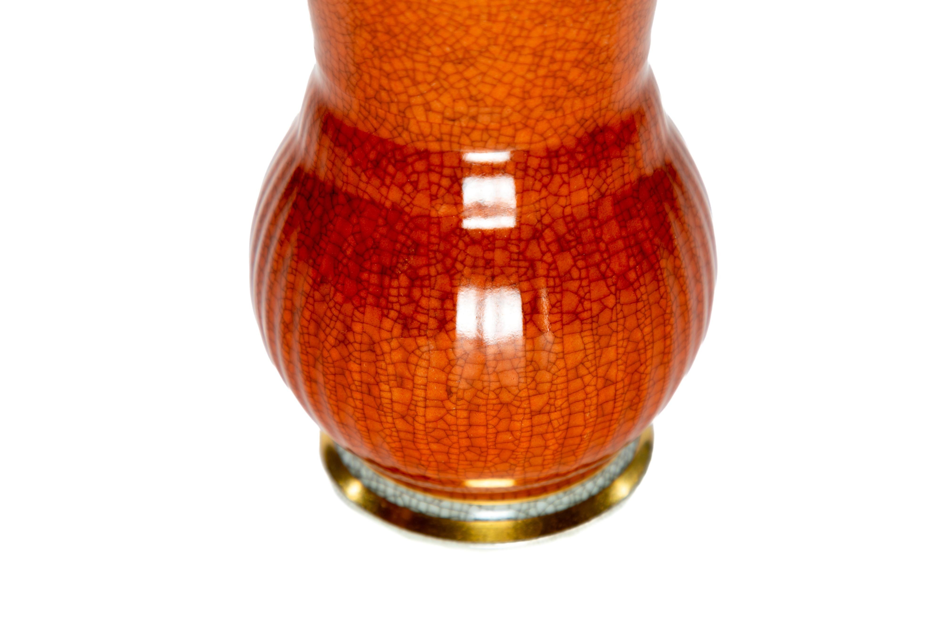 XX secolo Coppia Rosso Royal Copenhagen  Vasi  Circa 1925 in vendita