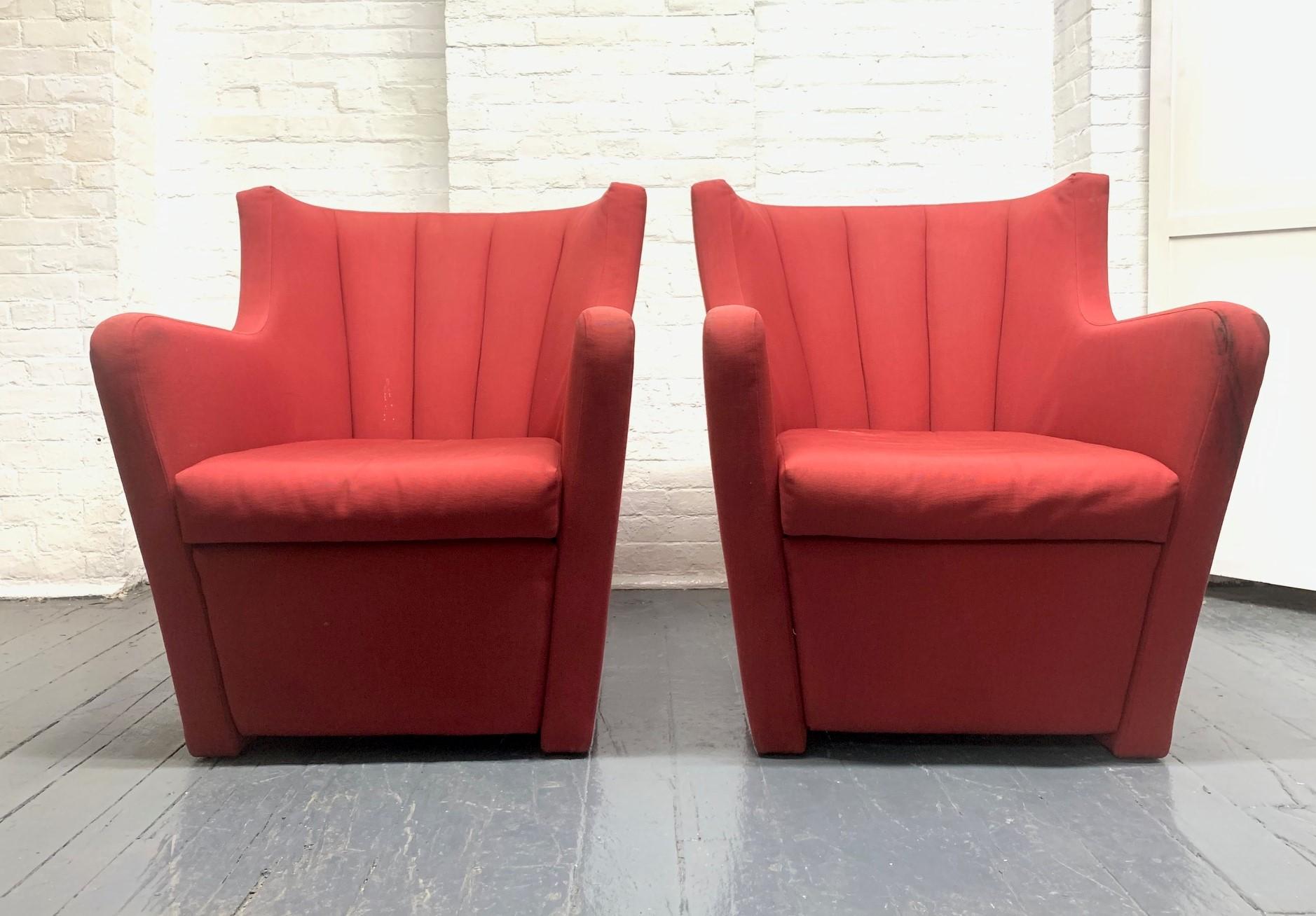 Modern Pair of Redele Lounge Chairs by Gerrit Rietveld for Cassina For Sale