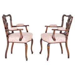 Pair Regency Arm Chairs Antique, 1890