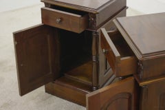 Pair Regency Bedside Cabinets Mahogany Chests
