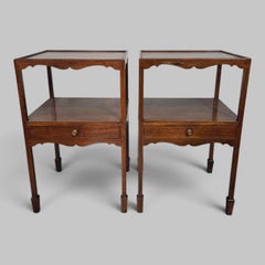 Pair Regency Bedside Lamp Tables