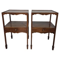 Pair Regency Bedside Lamp Tables