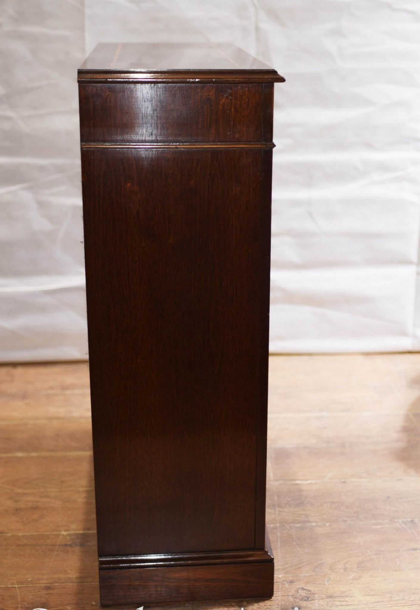 Pair Regency Bookcases - Mahogany Open Front Sheraton Inlay In Good Condition For Sale In Potters Bar, GB